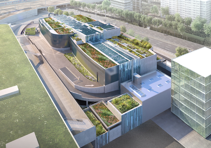 Construction d&rsquo;un centre de tri de collectes sélectives à Paris 17ème