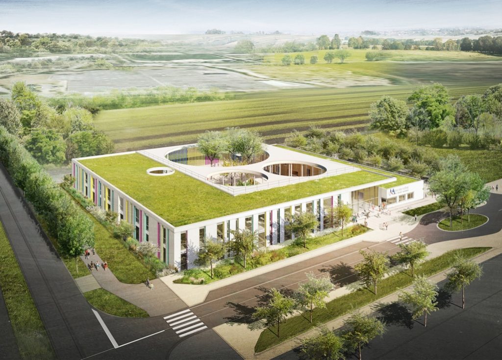 Construction du groupe scolaire des Poètes à Villeneuve Saint Georges (94)