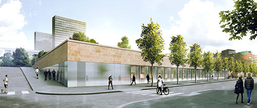 aménagement d&rsquo;un gymnase, Dojo et salle de danse au sein d&rsquo;une coque réalisée en structure béton édifiée en superstructure des ouvrages « Charcot »